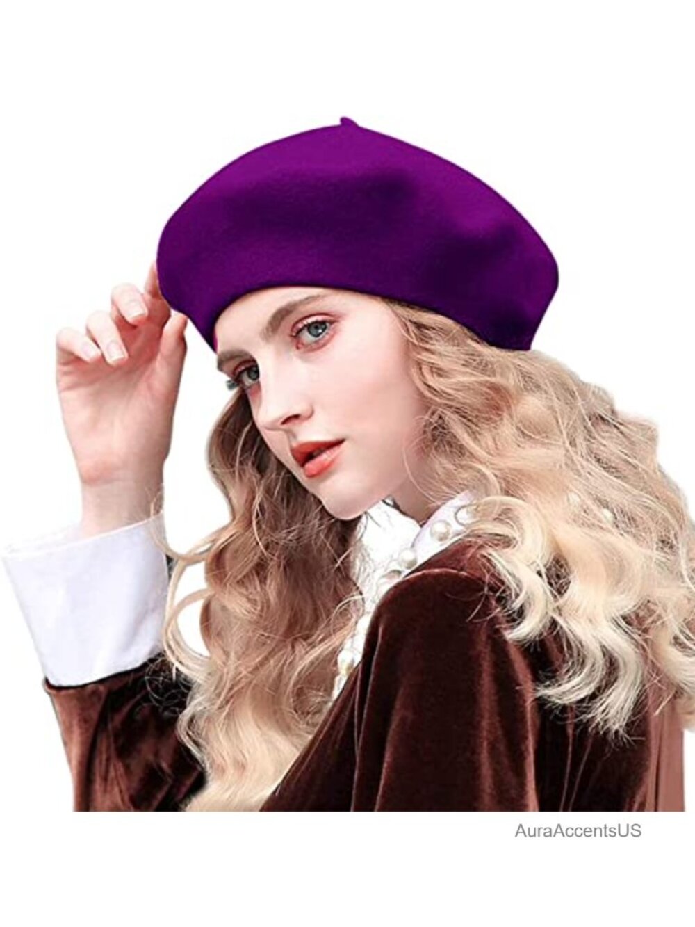 Wool Blend French Beret Hat - Classic Artist Beanie